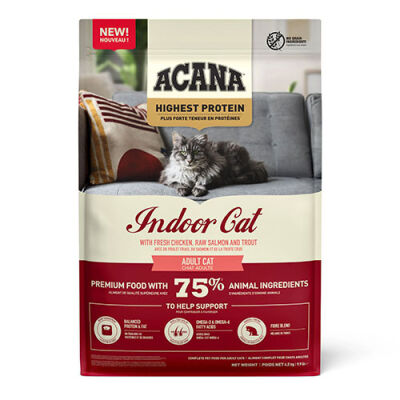 Acana Indoor Yüksek Proteinli Tavuk ve Balıklı Kısırlaştırılmış Kedi Maması 4,5 Kg - 1
