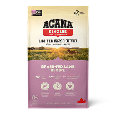 Acana Singles Grass Fed Lamb Kuzulu Elmalı Tahılsız Köpek Maması Tüm Irk ve Yaşam Evreleri 11,4 Kg - 1
