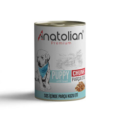 Anatolian Premium Parça Etli Kuzulu Yavru Köpek Konservesi 400 Gr - Anatolian