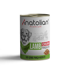 Anatolian Premium Parça Etli Kuzulu Yetişkin Köpek Konservesi 400 Gr - Anatolian