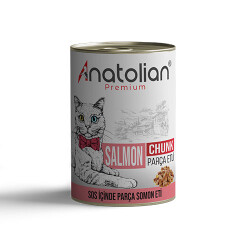 Anatolian Premium Parça Etli Somonlu Yetişkin Kedi Konservesi 400 Gr - Anatolian