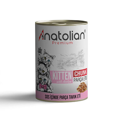 Anatolian Premium Parça Tavuk Etli Yavru Kedi Konservesi 400 Gr - 1