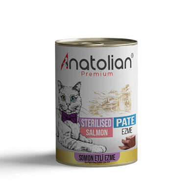 Anatolian Premium Somonlu Ezme Kısırlaştırılmış Kedi Konservesi 400 Gr - 1