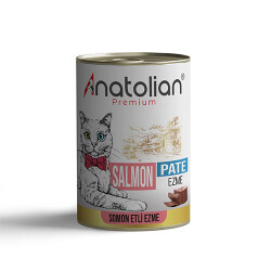 Anatolian Premium Somonlu Ezme Yetişkin Kedi Konservesi 24 Adet 400 Gr - Anatolian