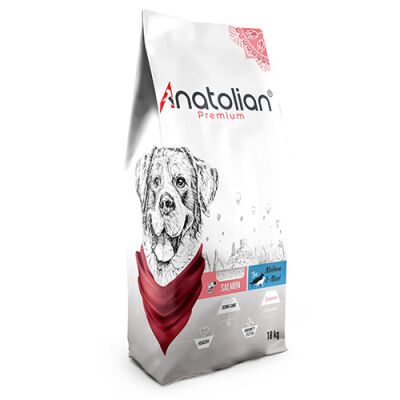 Anatolian Premium Somonlu Orta ve Büyük Irk Yetişkin Köpek Maması 18 Kg - 1