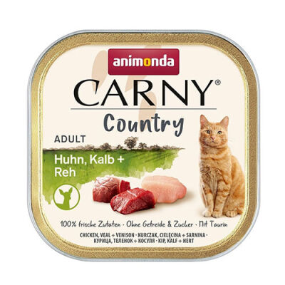 Animonda Carny Country Tavuklu Dana Etli ve Geyik Etli Yetişkin Kedi Konservesi 100 Gr - 1