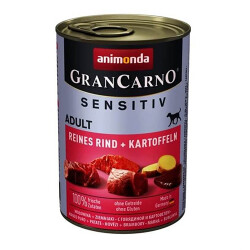 Animonda Gran Carno Sensitiv Sığırlı Patatesli Yetişkin Köpek Konservesi 6 Adet 400 Gr - Animonda