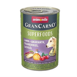 Animonda GranCarno Kuzu Etli Amarant Kızılcık ve Somon Yağlı Yetişkin Köpek Konservesi 400 Gr - Animonda