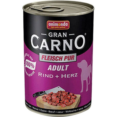 Animonda GranCarno Sığır Etli ve Yürekli Yetişkin Köpek Konservesi 6 Adet 400 Gr - 1