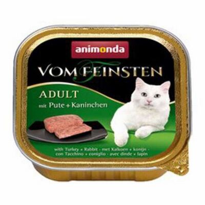 Animonda Vom Feinsten Hindili ve Tavşanlı Yetişkin Kedi Konservesi 6 Adet 100 Gr - 1