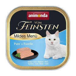 Animonda Vom Feinsten Mildes Menu Hindi Etli ve Alabalıklı Yetişkin Kedi Konservesi 100 Gr - Animonda