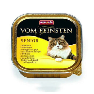 Animonda Vom Feinsten Senior Kümes Hayvanlı Yaşlı Kedi Konservesi 6 Adet 100 Gr - 1