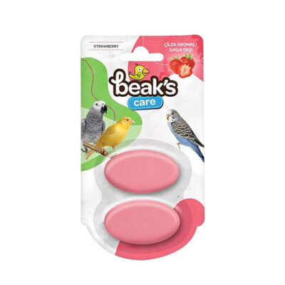 Beaks Çilek Aromalı Kuş Gaga Taşı İkili - 1