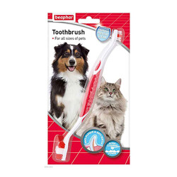 Beaphar Çift Taraflı Kedi Köpek Diş Fırçası - Beaphar