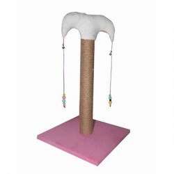 Bedspet İnce Kedi Tırmalama Tahtası 50 Cm Pembe - Bedspet