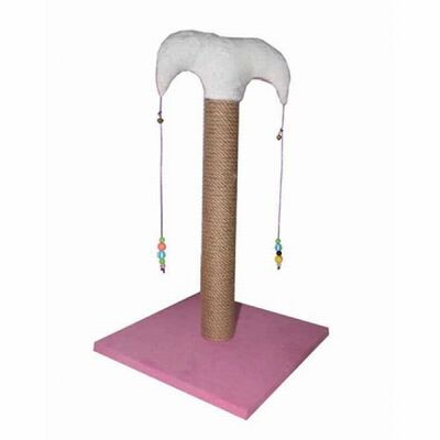 Bedspet İnce Kedi Tırmalama Tahtası 50 Cm Pembe - 1