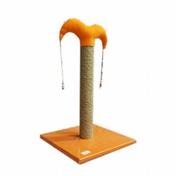 Bedspet İnce Kedi Tırmalama Tahtası 50 Cm Turuncu - Bedspet