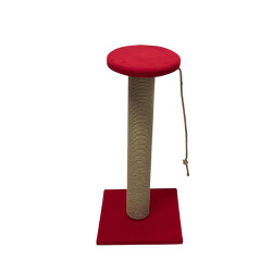 Bedspet Oturaklı Kalın Kedi Tırmalaması 70 Cm Kırmızı - Bedspet