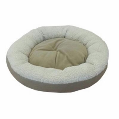 Bedspet Simit Kedi ve Küçük Irk Köpek Yatağı Bej - 1