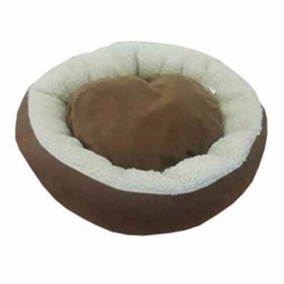 Bedspet Simit Kedi ve Küçük Irk Köpek Yatağı Kahverengi - 1