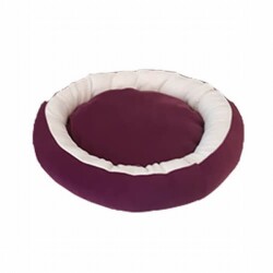 Bedspet Simit Kedi ve Küçük Irk Köpek Yatağı Mor Beyaz - Bedspet