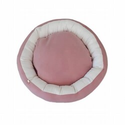 Bedspet Simit Kedi ve Küçük Irk Köpek Yatağı Pembe - Bedspet