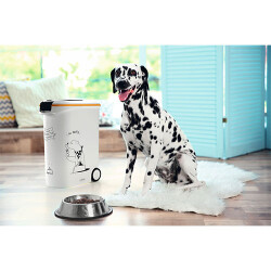 Beeztees Tekerlekli Özel Kapaklı Plastik Köpek Mama Saklama Kabı 54 Lt - 2