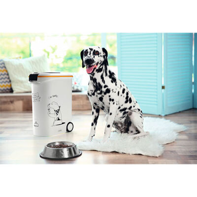 Beeztees Tekerlekli Özel Kapaklı Plastik Köpek Mama Saklama Kabı 54 Lt - 2