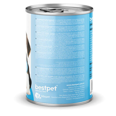 BestPet Parça Etli Kuzu Etli Yavru Köpek Konservesi 12 Adet 400 Gr - 3