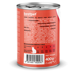 BestPet Parça Etli Kuzu Etli Yetişkin Kedi Konservesi 6 Adet 400 Gr - 2