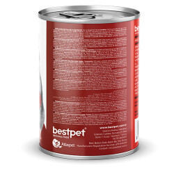 BestPet Parça Etli Sığrlı Etli Yetişkin Kedi Konservesi 12 Adet 400 Gr - 3