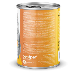 BestPet Parça Etli Tavuk Etli Yetişkin Kedi Konservesi 12 Adet 400 Gr - 3