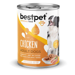 BestPet Parça Etli Tavuk Etli Yetişkin Köpek Konservesi 400 Gr - Bestpet