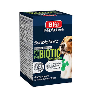 Bio PetActive Synbioflora Küçük Irk Köpek Probiyotiği 60 Tablet 30 Gr - 1
