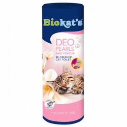 Biokats Deo Pearls Bebek Pudralı Kedi Kumu Parfümü 700 Gr - Biokats