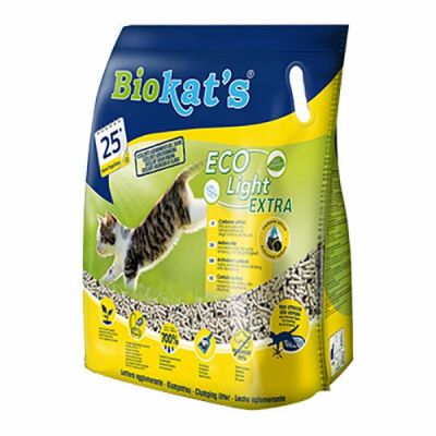 Biokats Eco Light Extra Aktif Karbonlu Pelet Kedi Kumu 5 Lt - 1