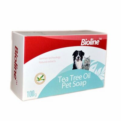 Bioline Çay Ağacı Özlü Kedi ve Köpek Temizlik Sabunu 100 Gr - 1