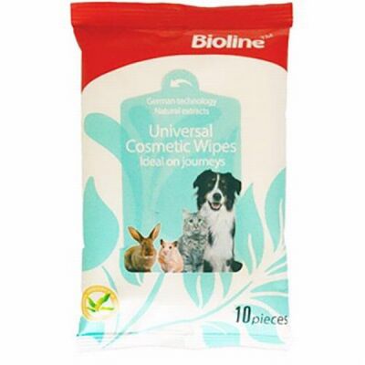 Bioline Kedi ve Köpek Islak Temizlik Mendili 10'lu - 1