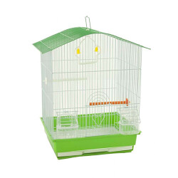 Birdlife Çift Kapılı Kuş Kafesi Yeşil 34,5x28x46 Cm - Birdlife