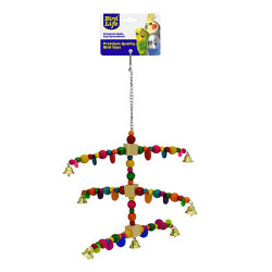 Birdlife Renkli Boncuklu Papağan Oyuncağı - Birdlife
