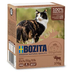 Bozita Chunks Jelly Natural Jöle Soslu Parça Geyik Etli Tahılsız Yetişkin Kedi Konservesi 370 Gr - Bozita