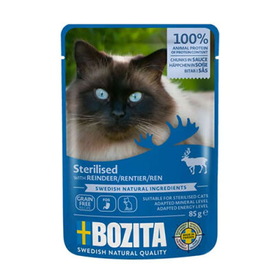 Bozita Ren Geyiği Etli Soslu Kısırlaştırılmış Kedi Konservesi 85 Gr - 2