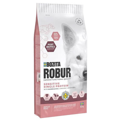 Bozita Robur Somonlu Tek Proteinli Hassas Yetişkin Köpek Maması 12 kg - 1