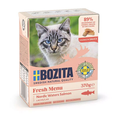 Bozita Somonlu Soslu Tahılsız Yetişkin Kedi Konservesi 370 Gr - 2
