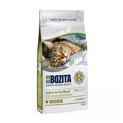 Bozita Tavuklu Kısırlaştırılmış ve Evde Beslenen Yetişkin Kedi Maması 10 kg - 1