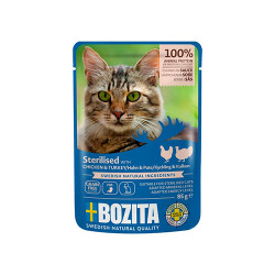 Bozita Tavuklu ve Hindili Soslu Kısırlaştırılmış Kedi Konservesi 85 Gr - 2