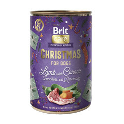 Brit Care Dog Christmas Kuzu Etli ve Havuçlu Yetişkin Köpek Konservesi 400 Gr - Brit Care