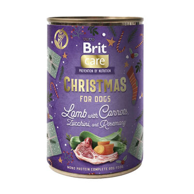 Brit Care Dog Christmas Kuzu Etli ve Havuçlu Yetişkin Köpek Konservesi 400 Gr - 1