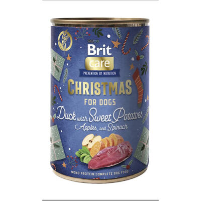 Brit Care Dog Christmas Ördek ve Tatlı Patatesli Yetişkin Köpek Konservesi 400 Gr - 1