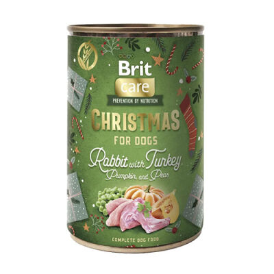 Brit Care Dog Christmas Tavşan ve Hindi Etli Yetişkin Köpek Konservesi 400 Gr - 1